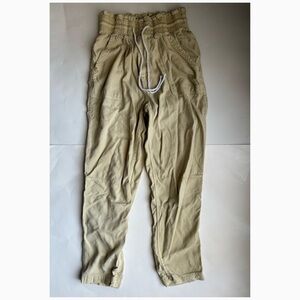 🍭 H&M Women Yellow Pull-on Cargo Pants - Size XS (Used)